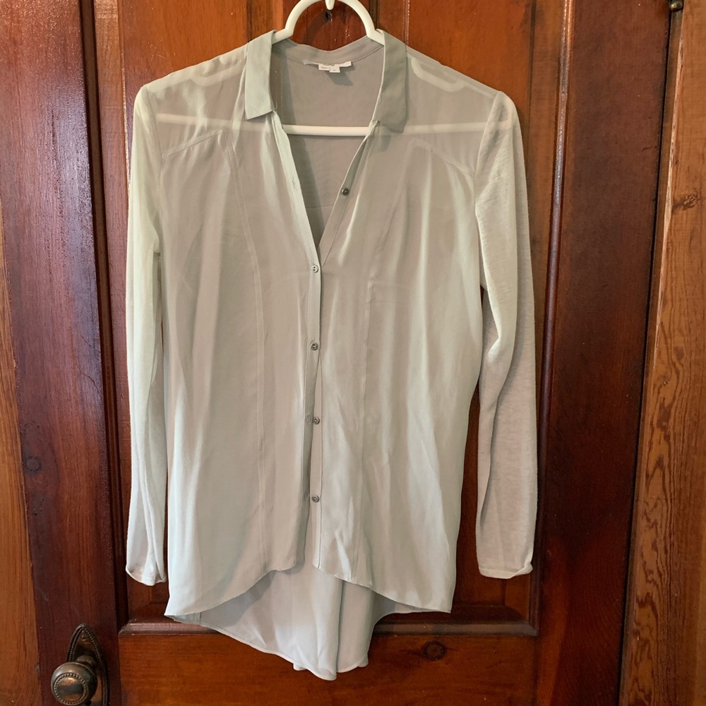 Helmet Lang sheer silk shirt